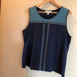 Market & Spruce navy blue tank